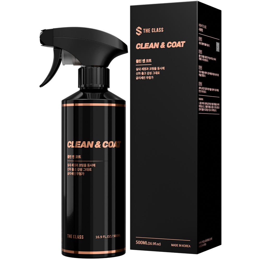 더클래스 클린앤코트 자동차 실내 세정제 500ml : 더클래스