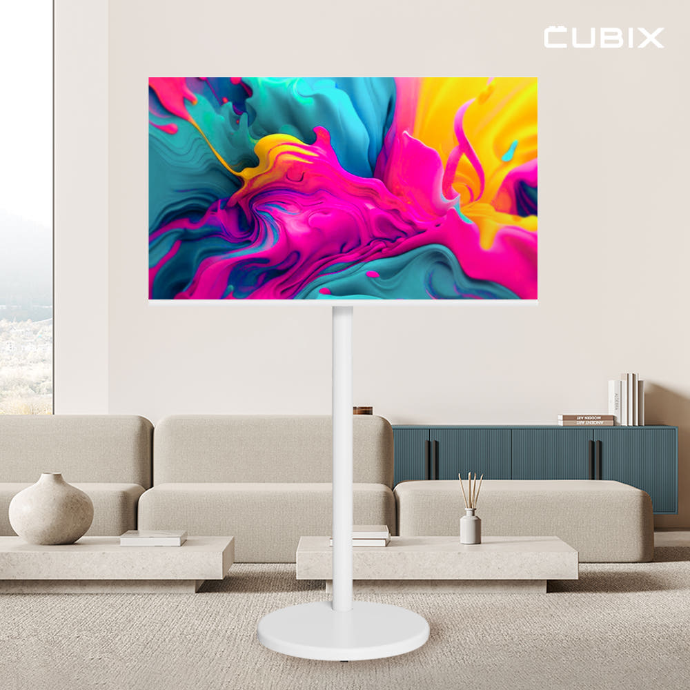 무빙큐빅스 삼탠바이미 화이트에디션 81cm(32인치) FHD QLED 스마트티비 X2 셋트 이동식 TV 삼텐 중소바이미 : 큐빅스
