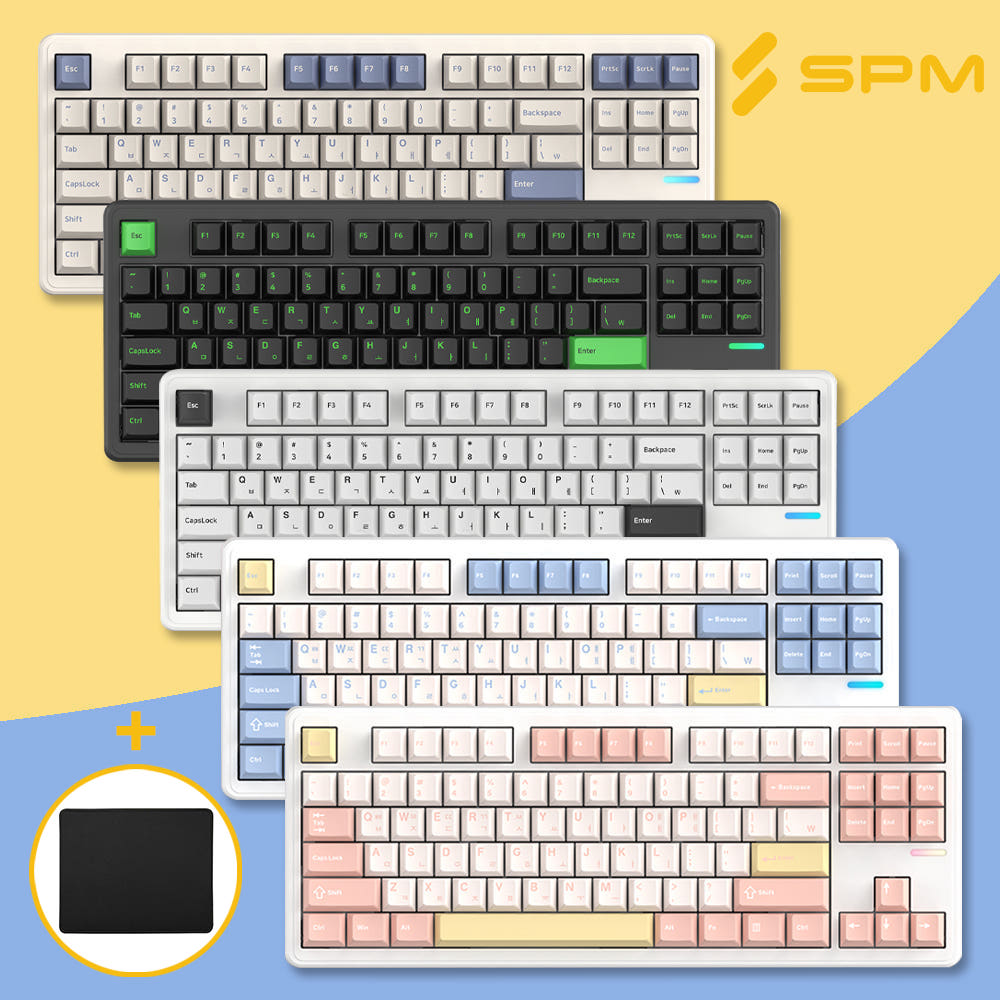 무선키보드 SPM PL87W 몽돌 +패드 : 게이밍기어 샵