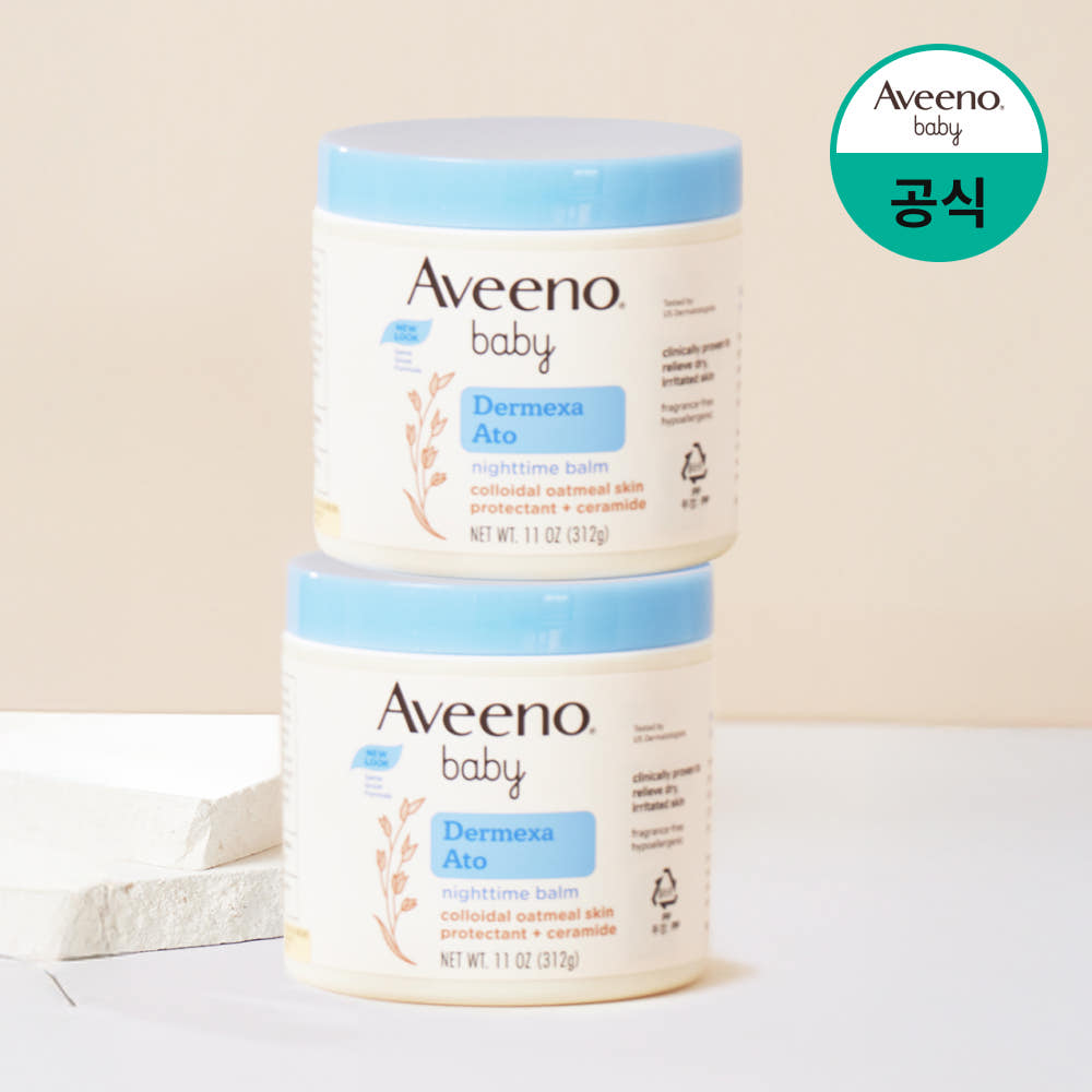 아비노베이비 더멕사 아토나이트타임밤 민감 순한 아기 보습 312ml, 2개 : 켄뷰 공식몰