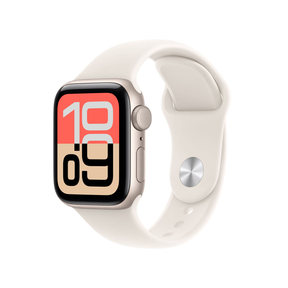 애플워치 SE 3 GPS 스타라이트, 40mm, 스타라이트 스포츠밴드 (S/M) : 애플 공식 브랜드스토어