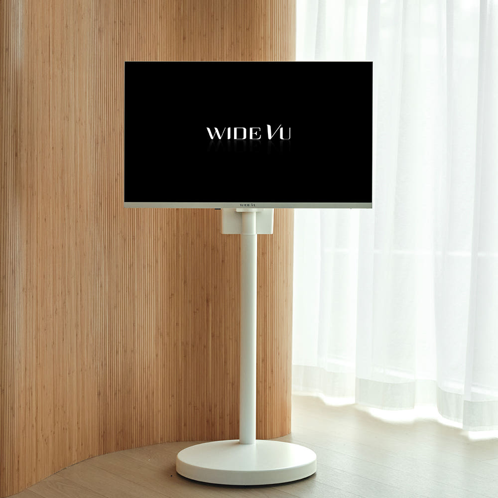 와이드무빙뷰 유 무선 삼탠바이미 V3-Air 배터리 셋트 QLED 81cm(32인치) FHD 스마트 이동식 TV 화이트에디션 중소바이미 : 와이드뷰