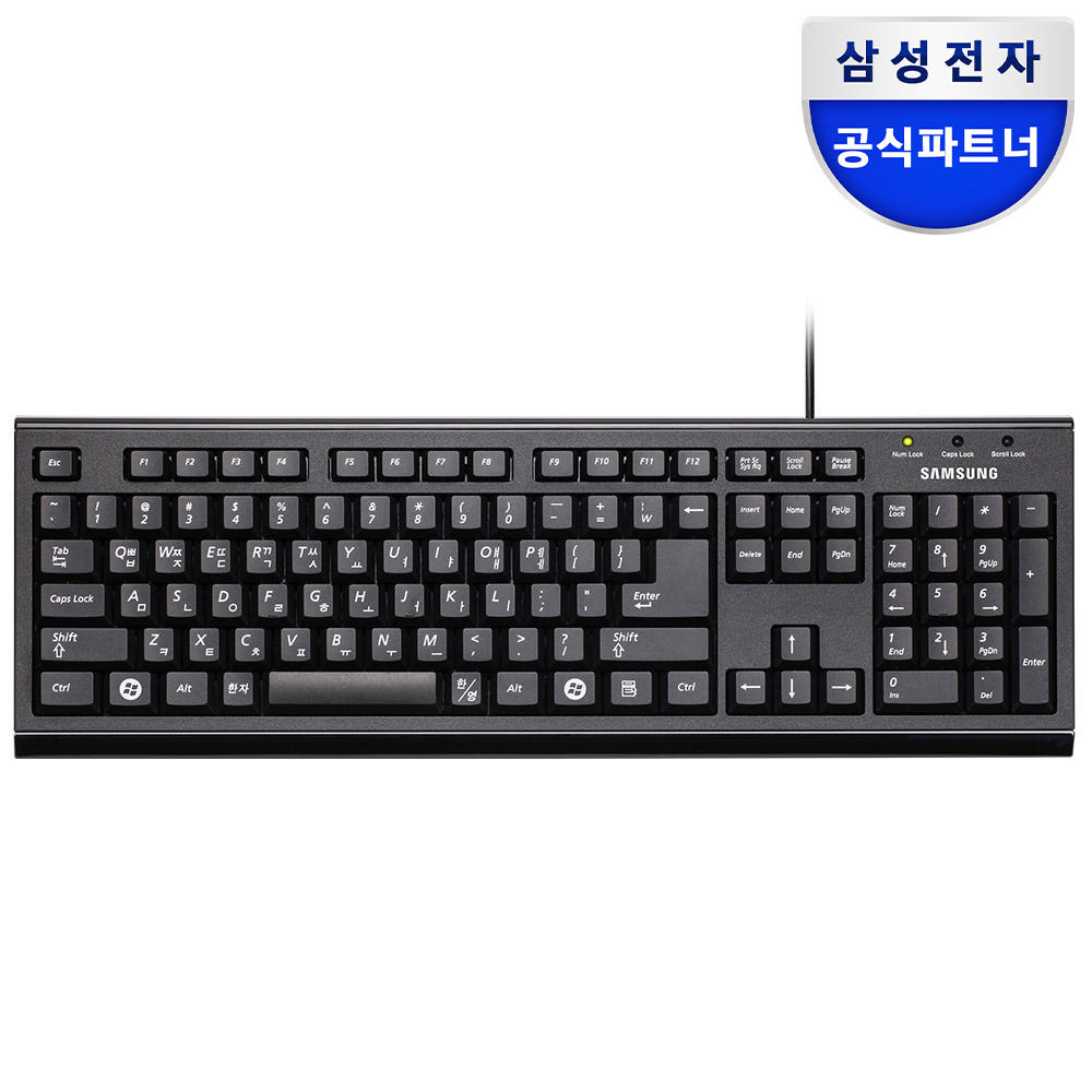 삼성전자 삼성 유선 키보드 SPA-JKA1BU 키스킨 포함 사무용 가정용 블랙, 멤브레인 : 삼성공식파트너 모니칸