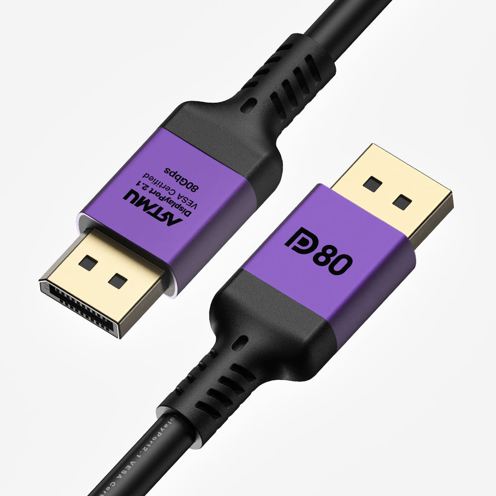 VESA 인증 DP to DP 2.1 DP80 16K DisplayPort 케이블 메탈 1m : 아트뮤