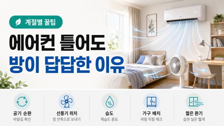 에어컨 틀어도 답답하시다면